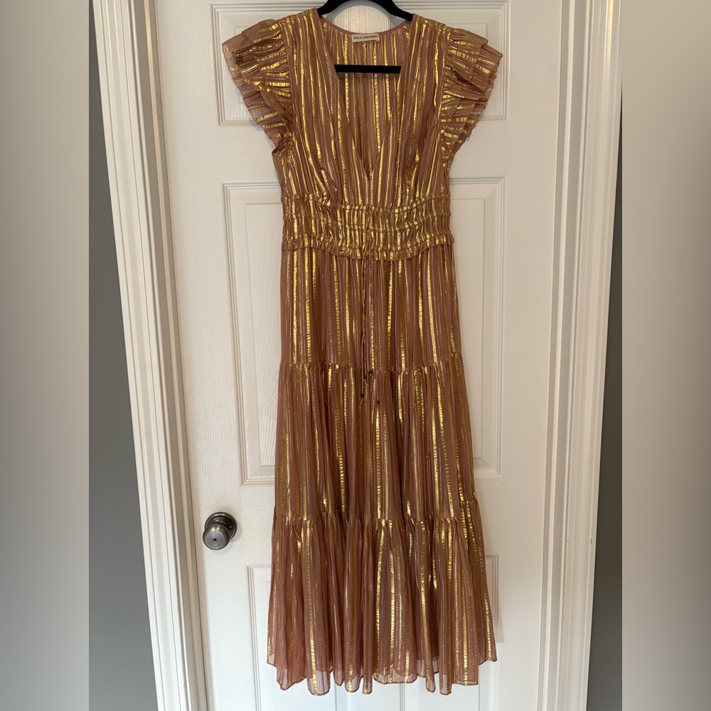Ulla Johnson Justyne Dress in Rose and Gold - Picture 4 of 13